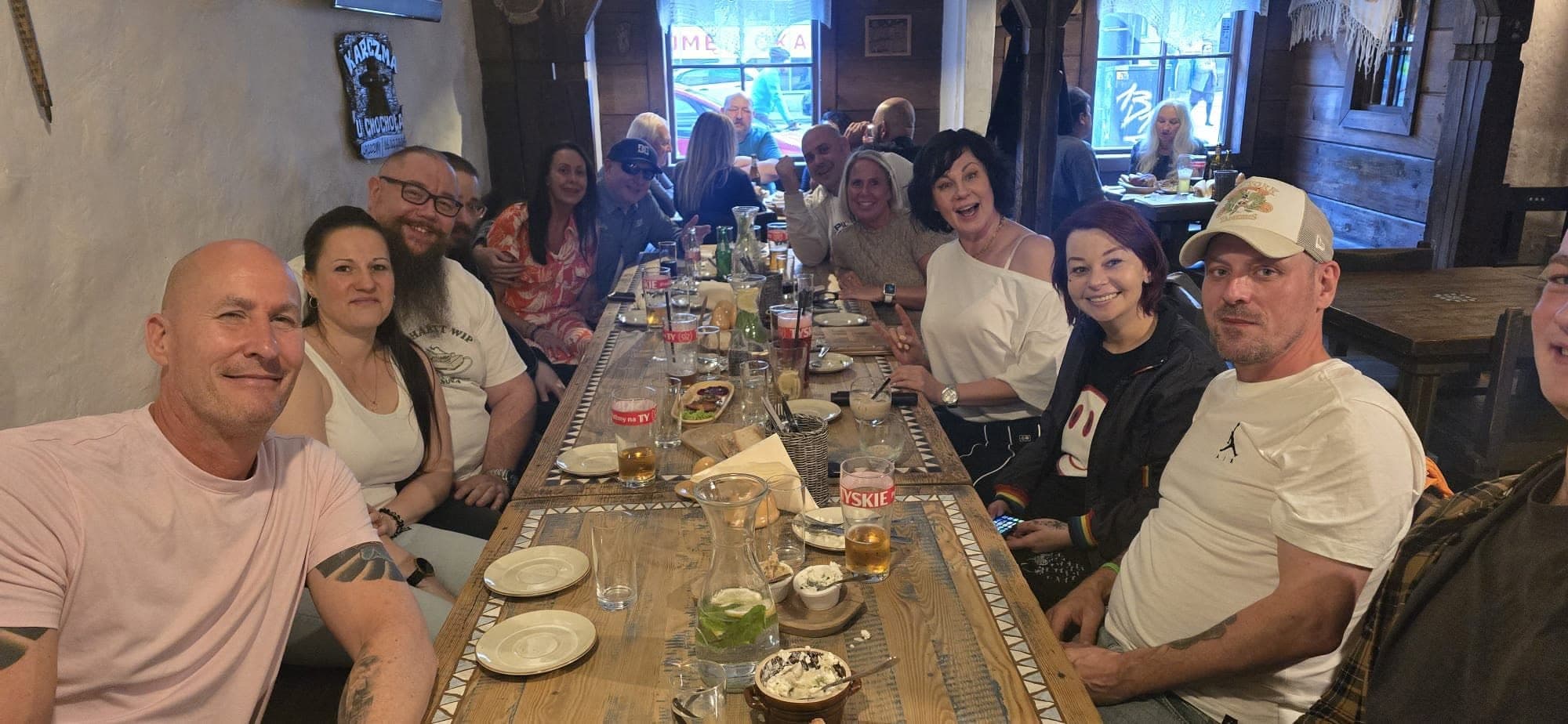 Crew dinner before doors